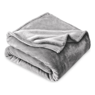 Frazada Manta Plush Flannel 240 X 190cm Térmica Ultra A Soft Plateado Liso Frazada Manta Plush Flannel 240 X 190cm Térmica Ultra A Soft Plateado Liso
