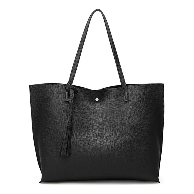 Cartera Mujer Bolso Dama Grande De Mano Cuerina Eco Cuero 1