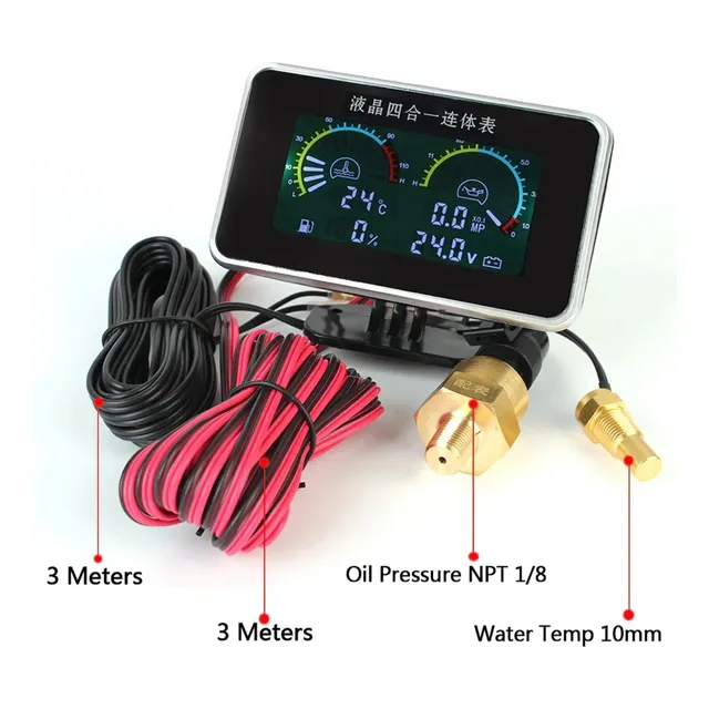 Pantalla Presion Aceite Temperatura Voltimetro Gasolina Jdm