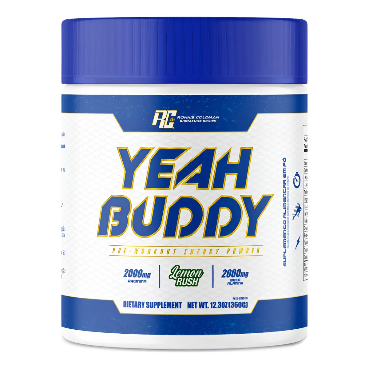 Pre treino Yeah Buddy Ronnie Coleman Lemon Rush 360g