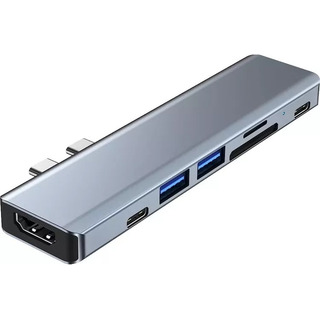 Adaptador Hub Macbook Air Pro Usb Tipo C 7 En 1 Adaptador Hub Macbook Air Pro Usb Tipo C 7 En 1