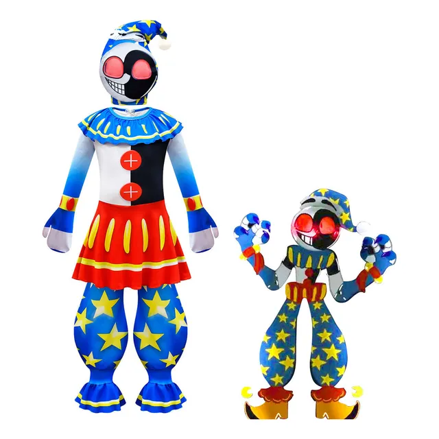 Cosplay Moon Clown Ropa De Actuación De Una Pieza Para Niños