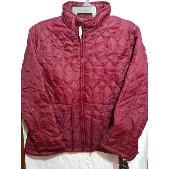 Chamarra Para Mujer Color Uva Talla 40 Marca La Mode Plus