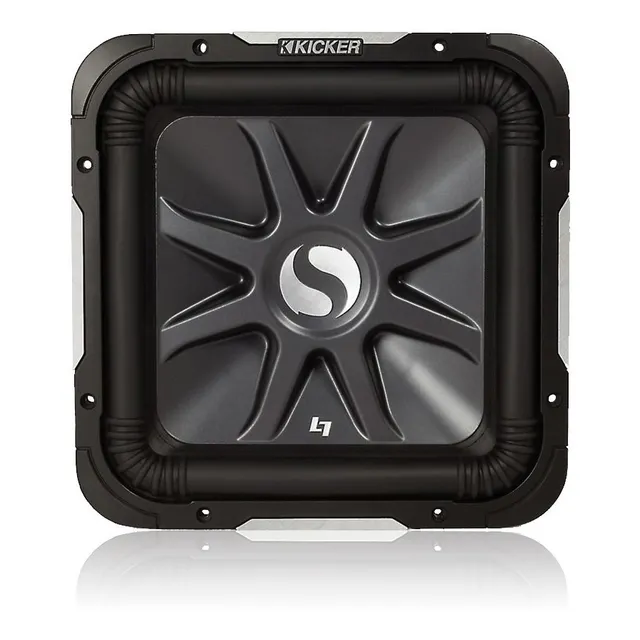 Subwoofer Kicker L7 12 1500w Solobaric S12l7 Cuadrado Color Negro