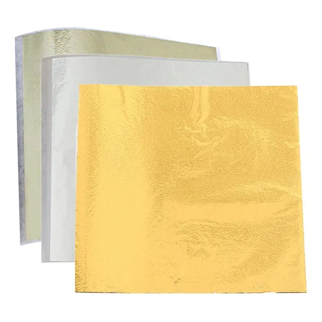 300 Uds. Papeles De Lámina De Oro 9cm Cuadrada Para Muebles