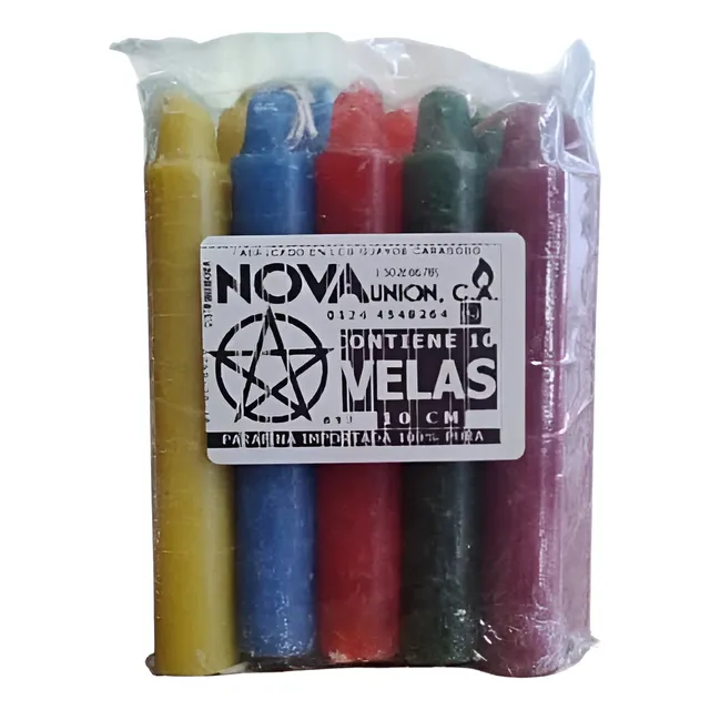 Vela Cilíndrica Nova Velacion 160 - Pack 10 Unidades