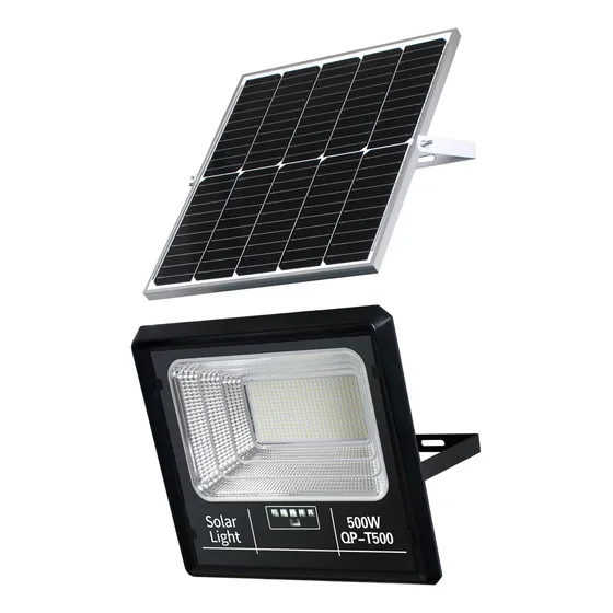 Qp 500w Foco Reflector Solar Exterior Color Negro Luz Blanco Frío