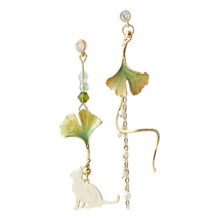 Aretes De Gatos Dorados Largos Pendientes Mujer Aretes De Gatos Dorados Largos Pendientes Mujer