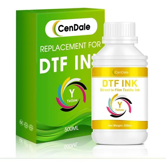 Tinta Amarilla Dtf Cendale Premium - 500ml Tinta De