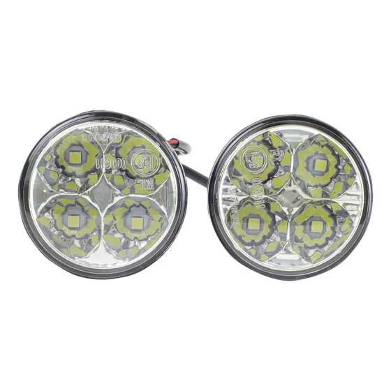 Kit Farol Auxiliar Redondo 4 Leds 800 Lumens Bivolt