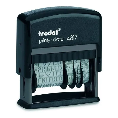Sello Fechador Automatico 12 Textos 3.8mm Trodat #4817 Origi Color Del Exterior Negro