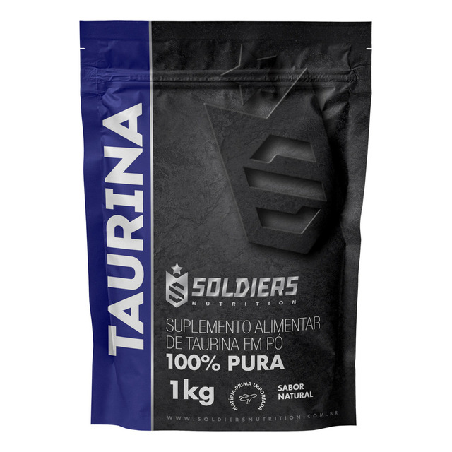 Taurina 1kg 100% Pura Em Pó Soldiers Nutrition Sabor Natural Taurina 1kg 100% Pura Em Pó Soldiers Nutrition Sabor Natural