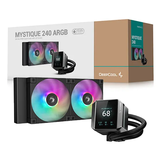 Water Cooler Deepcool Mystique 240 Argb Display Lcd 240mm