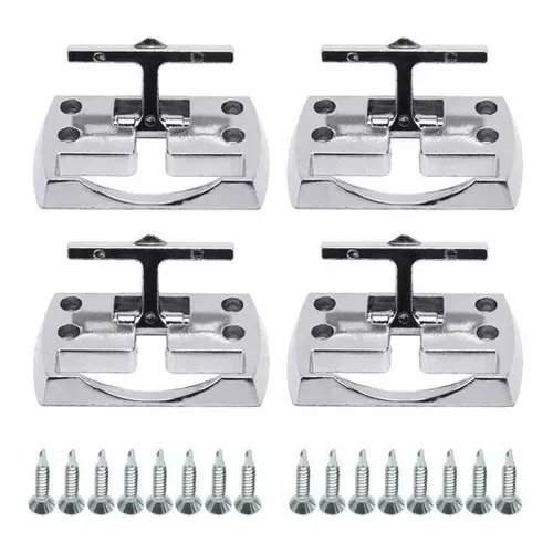 X4 Ganchos Amarre Abatible Pick Up Para Camioneta Cromado