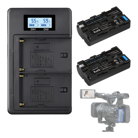 Carregador De Câmera Np-f550 F570 Bateria Para Sony Trv120 Np-f550