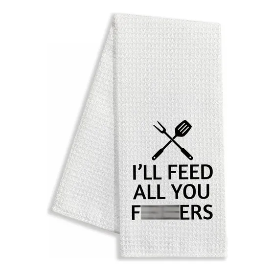 I'll Feed All You Fxxkers Toalla Cocina Divertida Paño Para