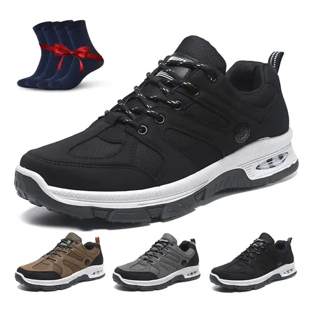 Tenis Negro Hombre Botas Casuales Gris Marrón Negro