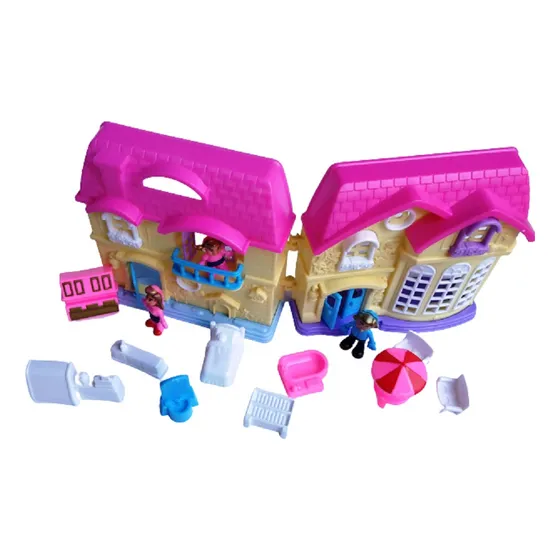 Mini Casita De Juguete Con Accesorios 15 Piezas Niñas