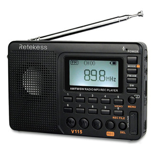 Rádio Portátil Retekess V115 Am Fm Sw Pocket Recorder Rádio Portátil Retekess V115 Am Fm Sw Pocket Recorder