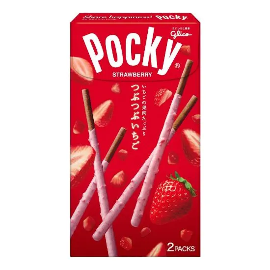 Biscoito De Palito Glico Pocky Morango Strawberry 55g