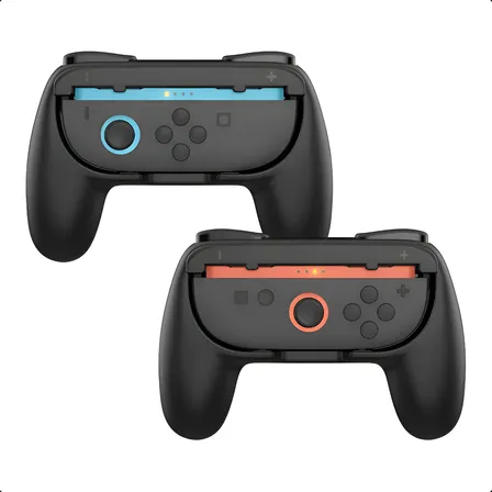 Lleva 2 Grip Mando Para Joy-con 2 Para Nintendo Switch 2 Ns2 Negro