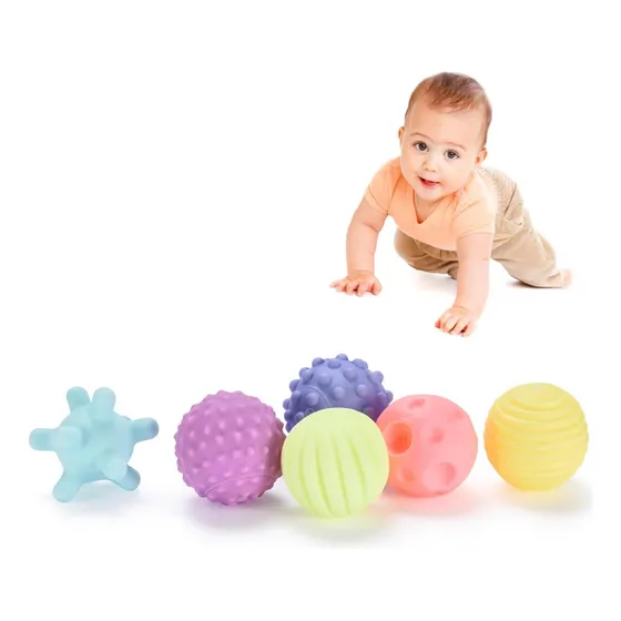 Bolas Sensoriales De Botabee Para Bebés - 6 Paquete, Juego D