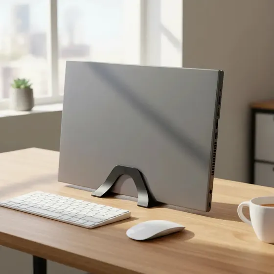 Suporte Vertical Para Notebook Fechado 25mm Base De Mesa Organizador Para Laptop MacBook Antiderrapa