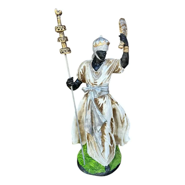 Imagem Orixá Oxalá 25cm Em Resina Umbanda E Candomblé Altar