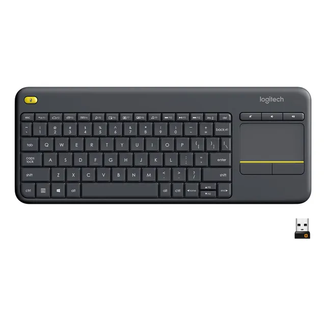 Teclado Inalámbrico Logitech K400 Plus Negro Idioma Español