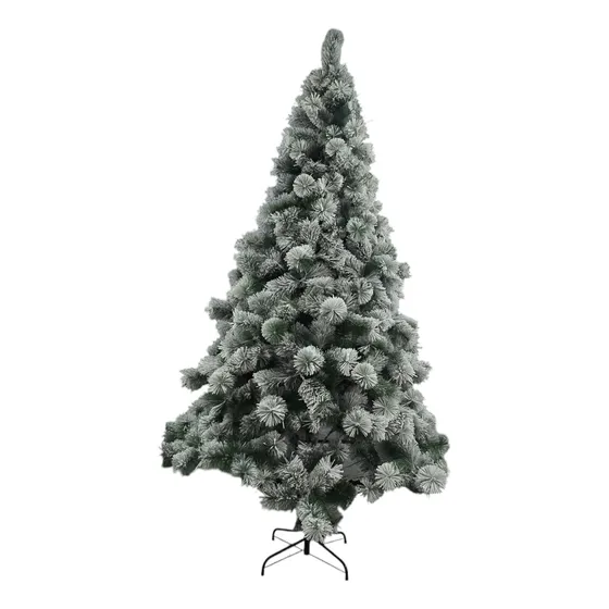 Arbol De Navidad Nevado Pino Navideño 2.40 M 500 Ramas