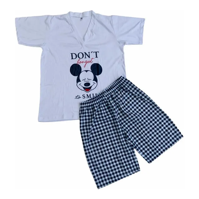 Pijamas De Mickey Para Hombre En Pantaloneta