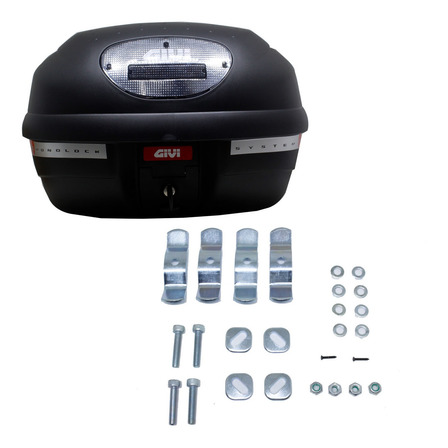 Bau-bauleto E-33nt Preto-point Lente Fume 33litros Universal Bau-bauleto E-33nt Preto-point Lente Fume 33litros Universal