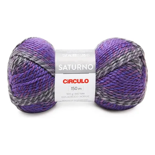 Fio Java Círculo de Acrílico Grosso para Tricô e Crochê – 100g Cor