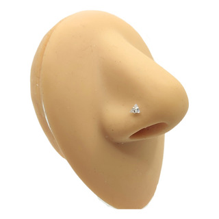 Piercing Nostril Nariz Poste Zirconia Triangular Plata 925 Piercing Nostril Nariz Poste Zirconia Triangular Plata 925