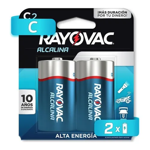 Pila Rayovac Alcalina C Con 2 Unidades 1.5v 814-2la.01