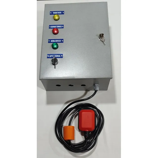 Tablero  Control Para 1 Bomba Hasta 5 Hp. Con Flotante Eletr