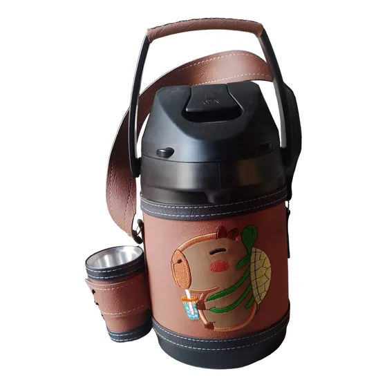 Termo Bomba 2,5  Acero Inoxidable Forrado + Vaso