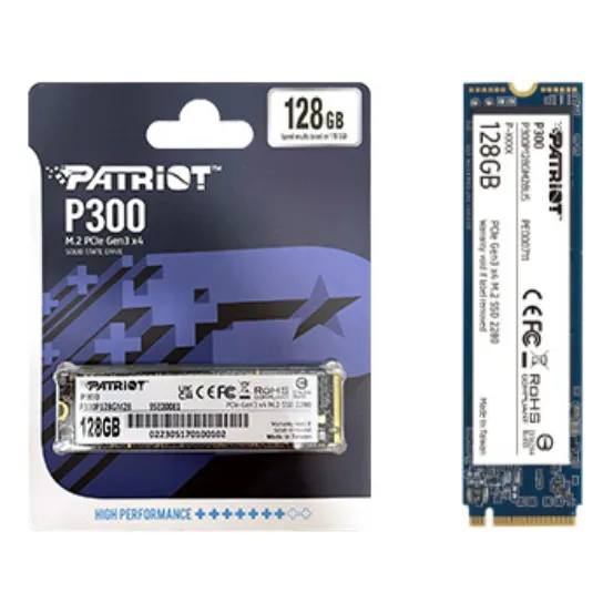 Disco Ssd Nvme Pcie Gen 3x4 M.2 2280 Patriot P300 128 Gb