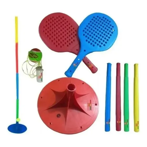 Juego Tenis Orbital Paletas Pelota Serabot Giraball Completo