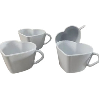 Kit 15 XĂcara Coração Cor Branca PlĂĄstica 100 Ml Kit 15 XĂcara Coração Cor Branca PlĂĄstica 100 Ml