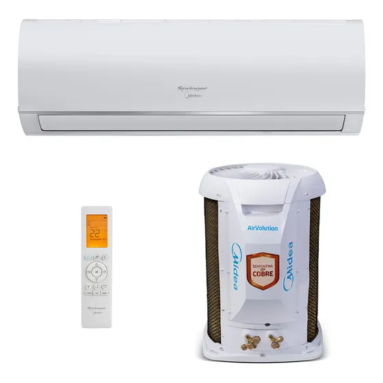 Ar Condicionado Split On/Off Airvolution Springer Midea 12.000 BTUs Só Frio Monofásico