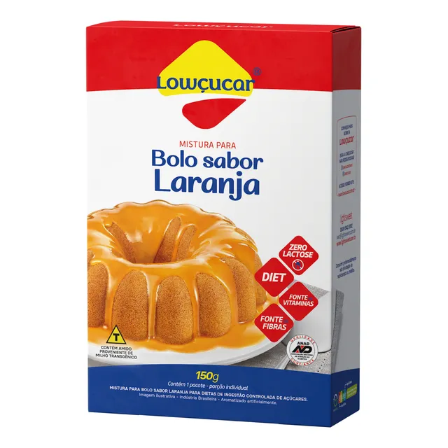 Bolo De Laranja Zero Adicao De Acucares 150g