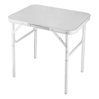 Palisad Portátil Mesa Dobrável Alumínio Cor Branco 90cm X 60cm X 70cm