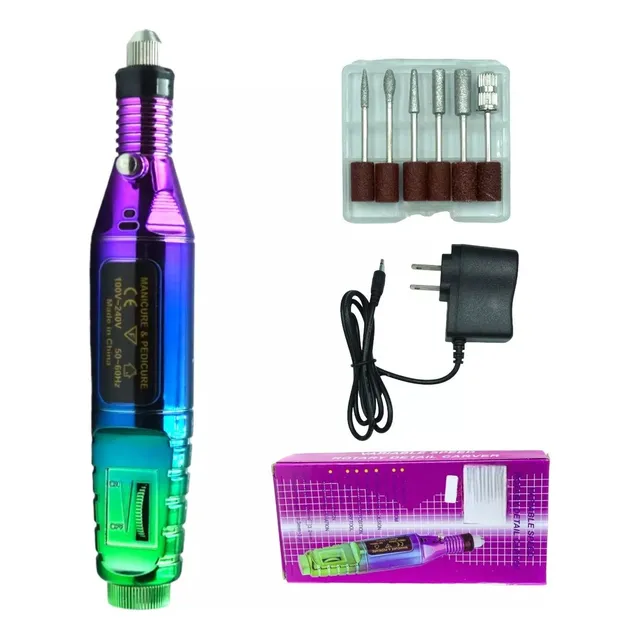 Kit Pulidor De Uñas Tornasol Eléctrico Manicure Pedicure