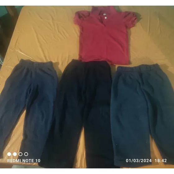 Mono Escolar Talla 2 Y Chemis Talla 6 Usados