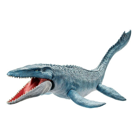 Figura de ação Jurassic World: O Mundo dos Dinossauros Mosasaurus Real Feel FNG24 de Mattel