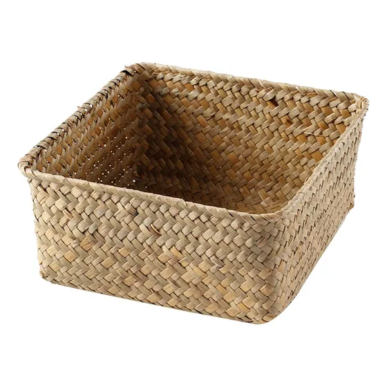 . Organizador De Mimbre For Sala De Estar, Caja Grande