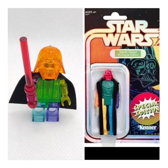 Lego Darth Vader Prototipo Transparente Kenner/ Hasbro Retro