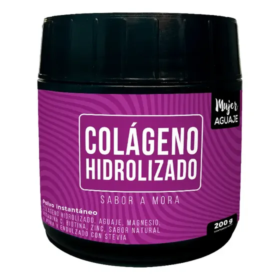 Colágeno Hidrolizado Mujer Aguaje Sabor Mora 200g con Biotina y Zinc | Cuotas sin interés