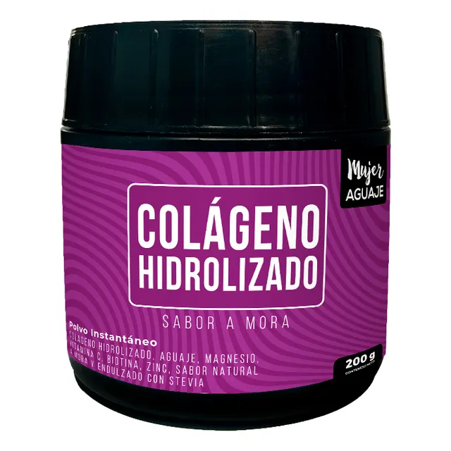 Colágeno Hidrolizado Mujer Aguaje 200 G Sabor Mora